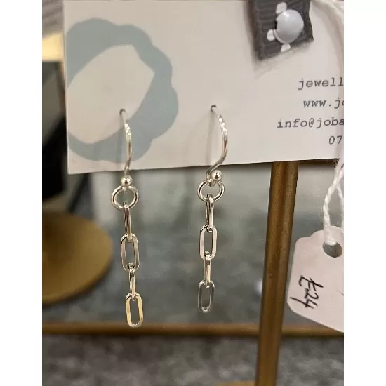 Sterling silver drop chain Earrings 