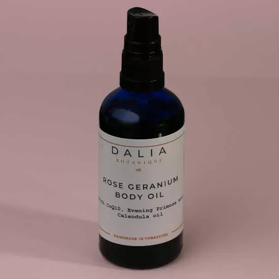 Rose Geranium scented body oil From
