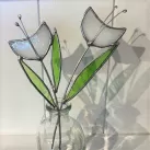 Stained glass wildflower posy 