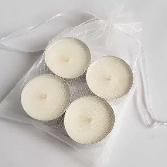 Pack of Scented Soy Wax Tealights or Heart Tealight