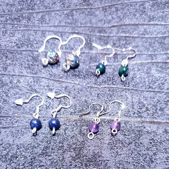  Drop Earrings with gemstones