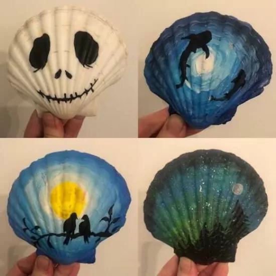 Shell art by Woof