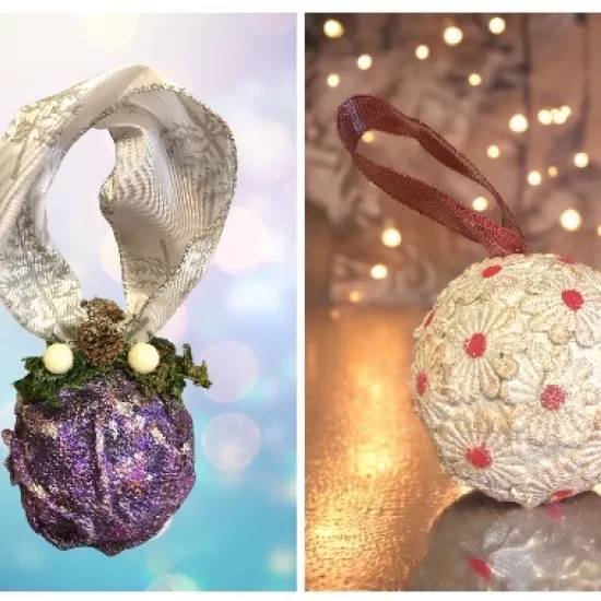 Hand-crafted Christmas Tree Baubles