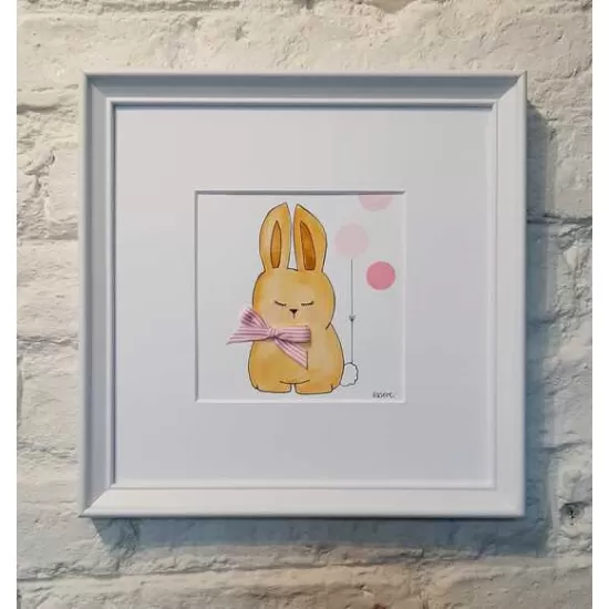Original Handpainted Watercolour of a Rabbit