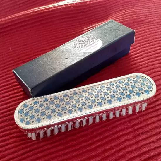 Embroidered clothes or dressing table brush