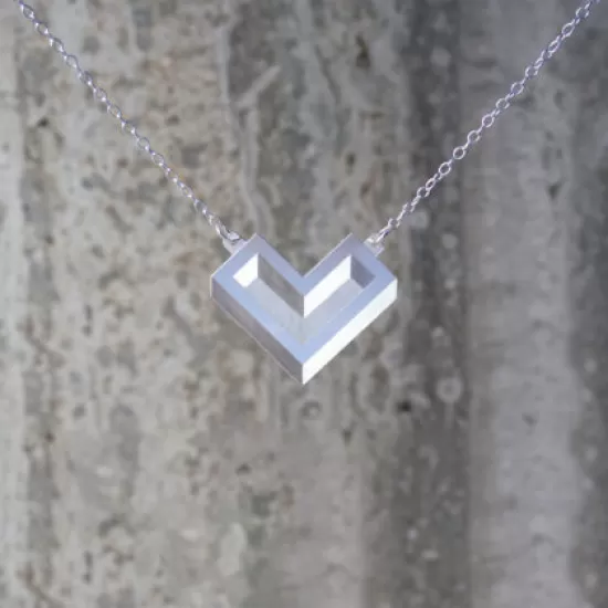 Unique Geometric Engraved Sterling Collection 