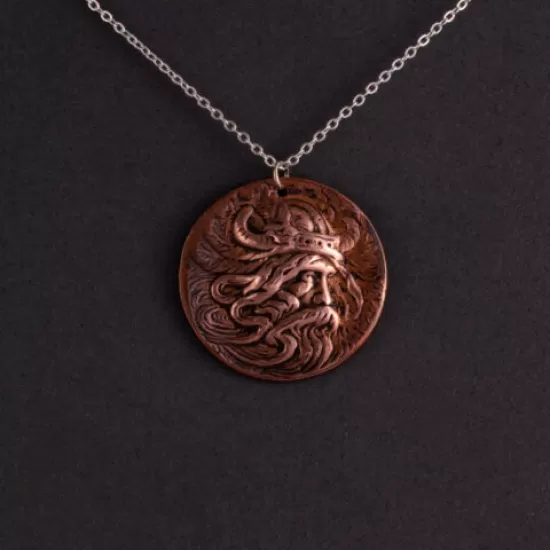 Viking in Profile pendant