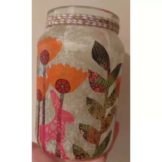 Floral Medium Fairylight Jar