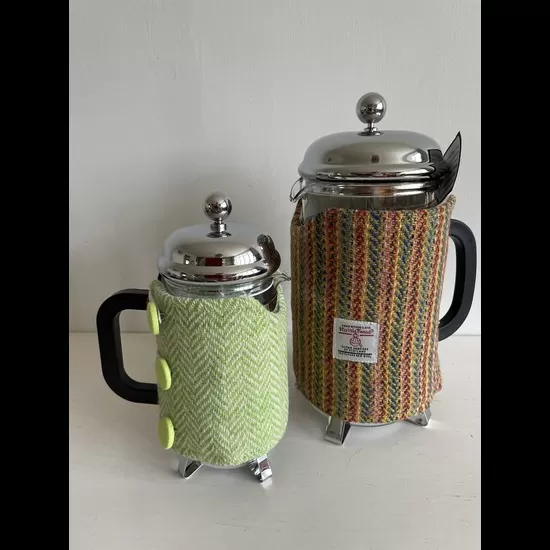 Harris Tweed cafetiere wrap for 3 or 8 cup 
