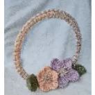 Macrame Floral Standing Wreath This