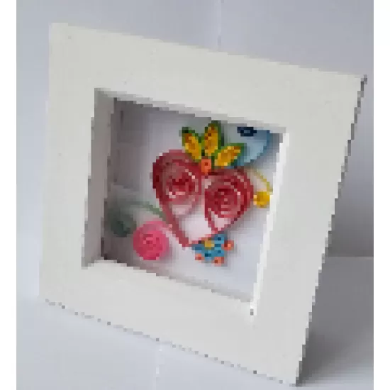 Paper Quilled Heart Picture
