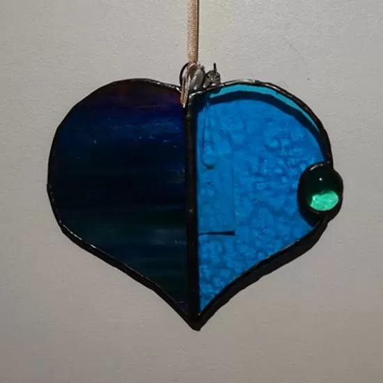 Large stained glass heart