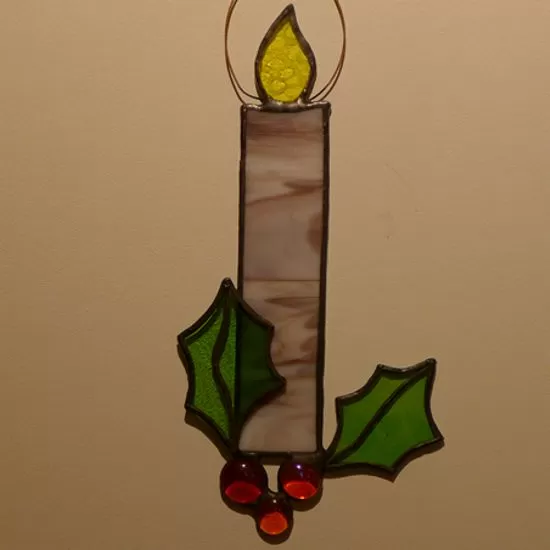 stained glass candle