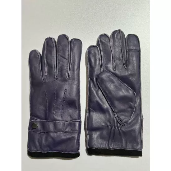 QD Yorkshire Purple Leather Gloves