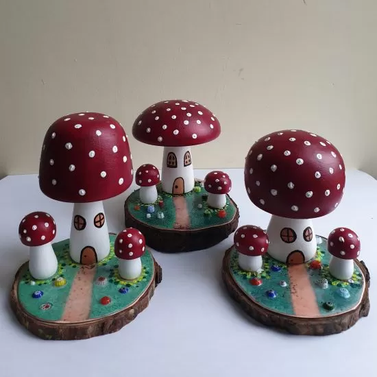 Magical Mushrooms Fairy House 