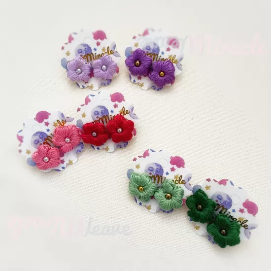 Floral Pin -earrings