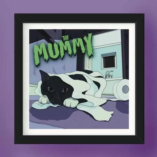 Square Print - Cat 2 - The Mummy