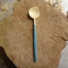 Blue Handled Cooking Spoon These hand