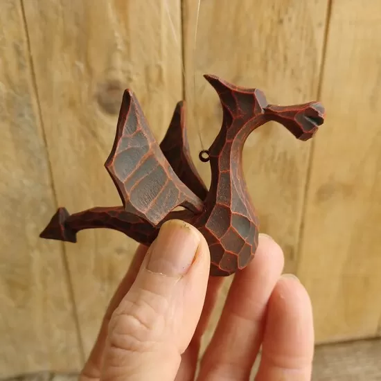 Small Carved Hanging Dragon