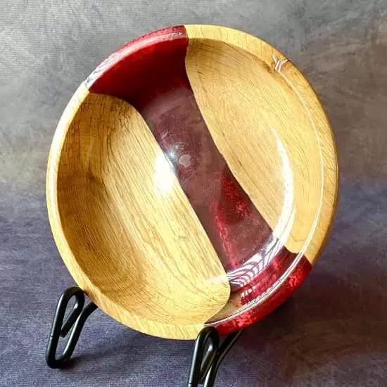 English Oak and Resin Nut Bowl