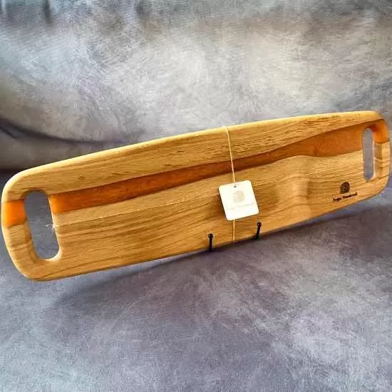 Large Oak Charcuterie Board with Double Handhold