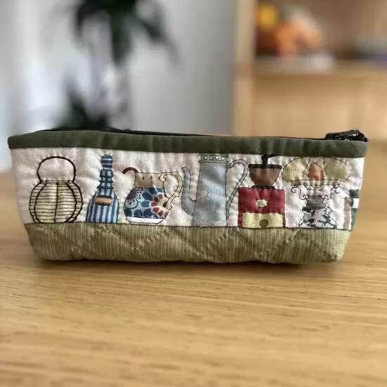 Patchwork pencil case